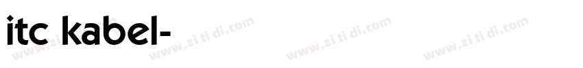 itc kabel字体转换